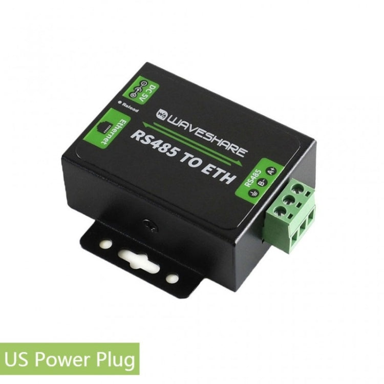 Waveshare RS485 to Ethernet Converter, US Plug - Modules Expansions Accessories by Waveshare | Online Shopping UK | buy2fix